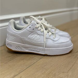 Heelys White Sneakers with Brown Sole